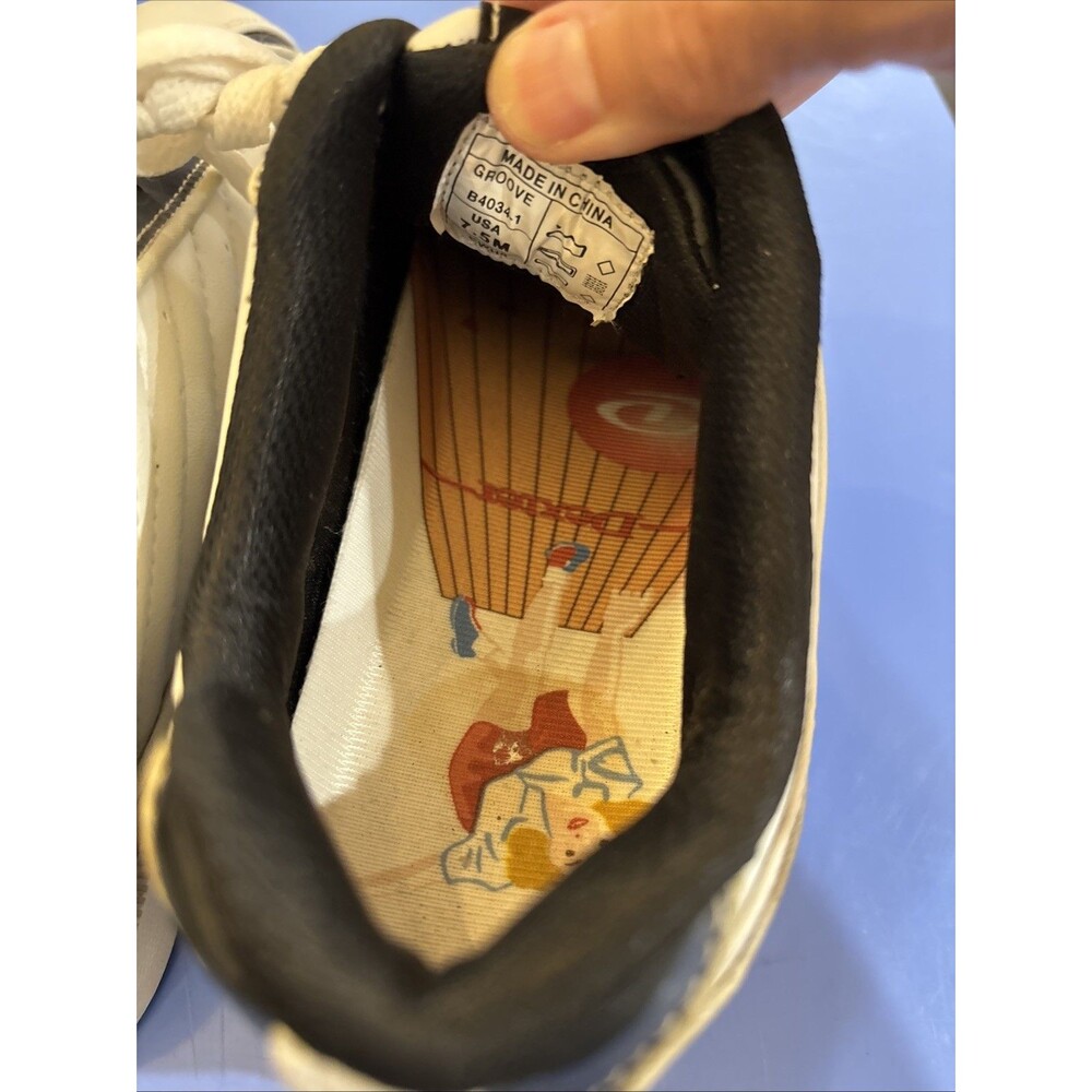 Dexter Bowling Shoes Womens Size 7.5M Black White Groove Slide-Rite B4034-1 - Picture 9 of 11